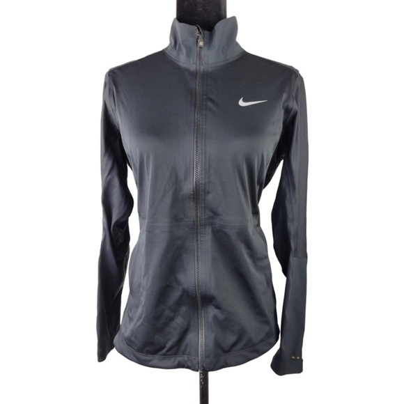 Nike Gold Storm Fit Woman’s Black Jacket full zip size M - Picture 1 of 12